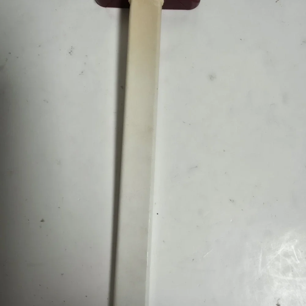 Vintage Pampered Chef Silicone Scraper Spatula Cranberry Red White Made in USA